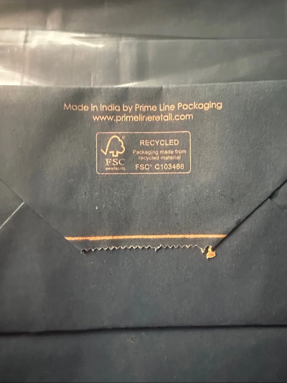 Navy Blue Kraft Paper Gift Bags with Natural Handle - 80 qty.